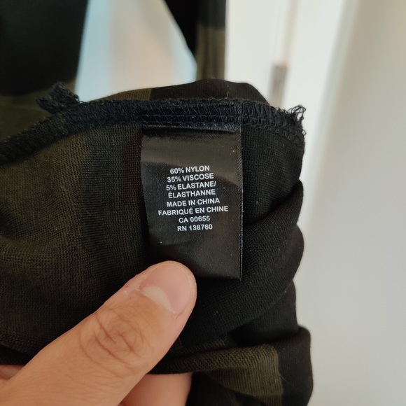 RW&Co. Olive and black Rugby striped sheath dress - Picture 2 of 3